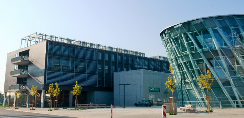 Faculty of Computer and Information Science (UL FRI) building (left) and central, X building (right)